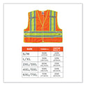 ergodyne GloWear 8245PSV Class 2 Public Safety Vest, Polyester, 4X-Large/5X-Large, Orange (23389)