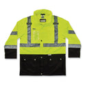 ergodyne GloWear 8386 Class 3 Hi-Vis Outer Shell Jacket, Polyester, 2X-Large, Lime (25376)