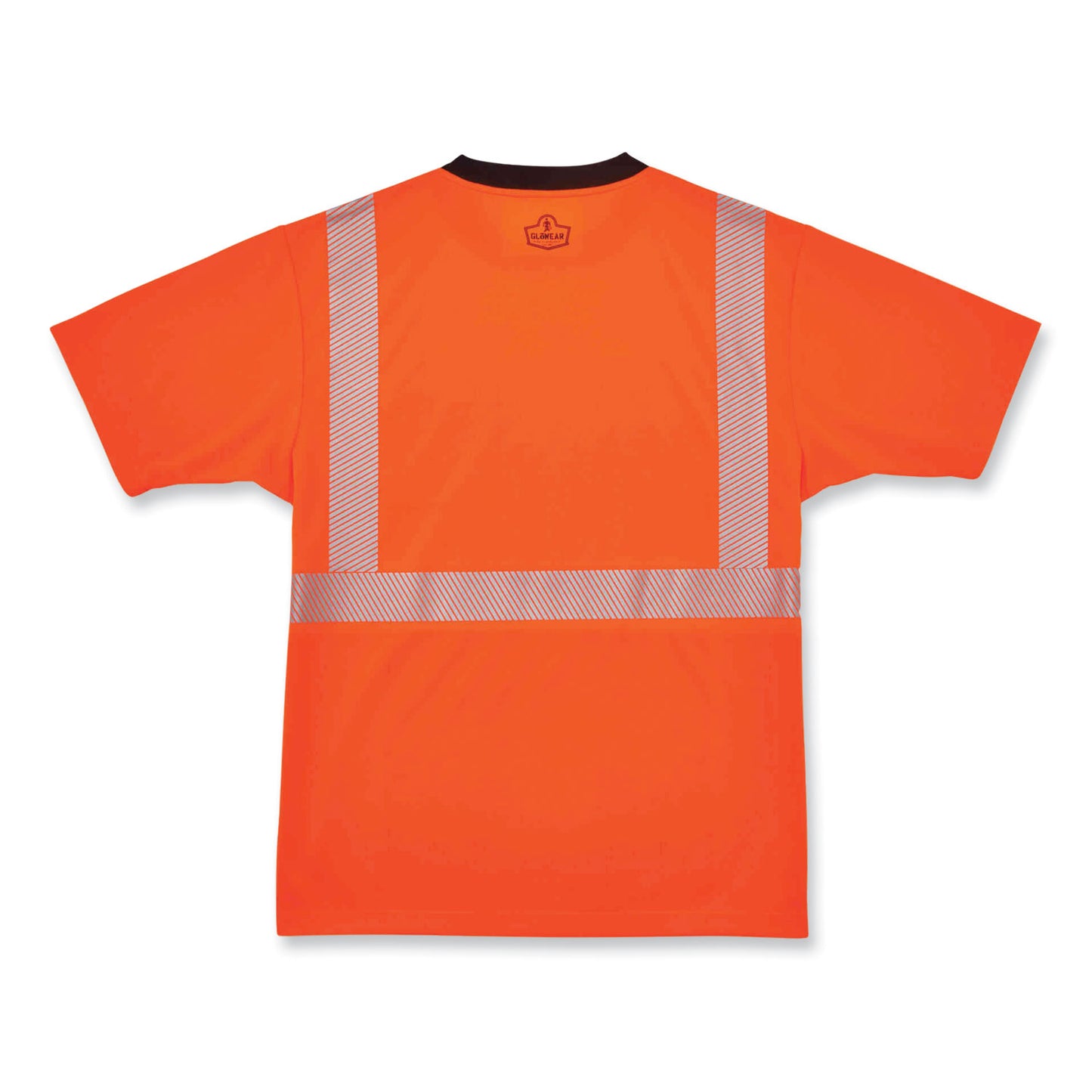 ergodyne GloWear 8280BK Class 2 Performance T-Shirt with Black Bottom, Polyester, Large, Orange (22584)