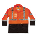 ergodyne GloWear 8386 Class 3 Hi-Vis Outer Shell Jacket, Polyester, 2X-Large, Orange (25466)