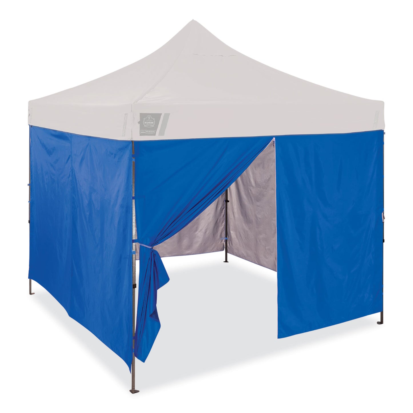 ergodyne Shax 6054 Pop-Up Tent Sidewall Kit, Single Skin, 10 ft x 10 ft, Polyester, Blue (12985)