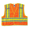 ergodyne GloWear 8245PSV Class 2 Public Safety Vest, Polyester, Small/Medium, Orange (23383)