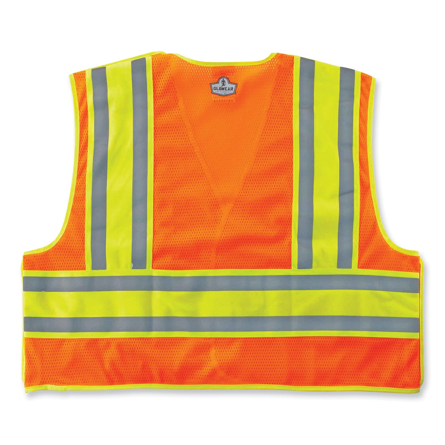 ergodyne GloWear 8245PSV Class 2 Public Safety Vest, Polyester, 6X-Large/7X-Large, Orange (23390)