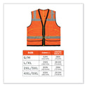 ergodyne GloWear 8253HDZ Class 2 Heavy-Duty Mesh Surveyors Vest, Polyester, 4X-Large/5X-Large, Orange (23319)