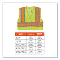 ergodyne GloWear 8245PSV Class 2 Public Safety Vest, Polyester, 4X-Large/5X-Large, Lime (23399)