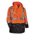 ergodyne GloWear 8386 Class 3 Hi-Vis Outer Shell Jacket, Polyester, 3X-Large, Orange (25467)