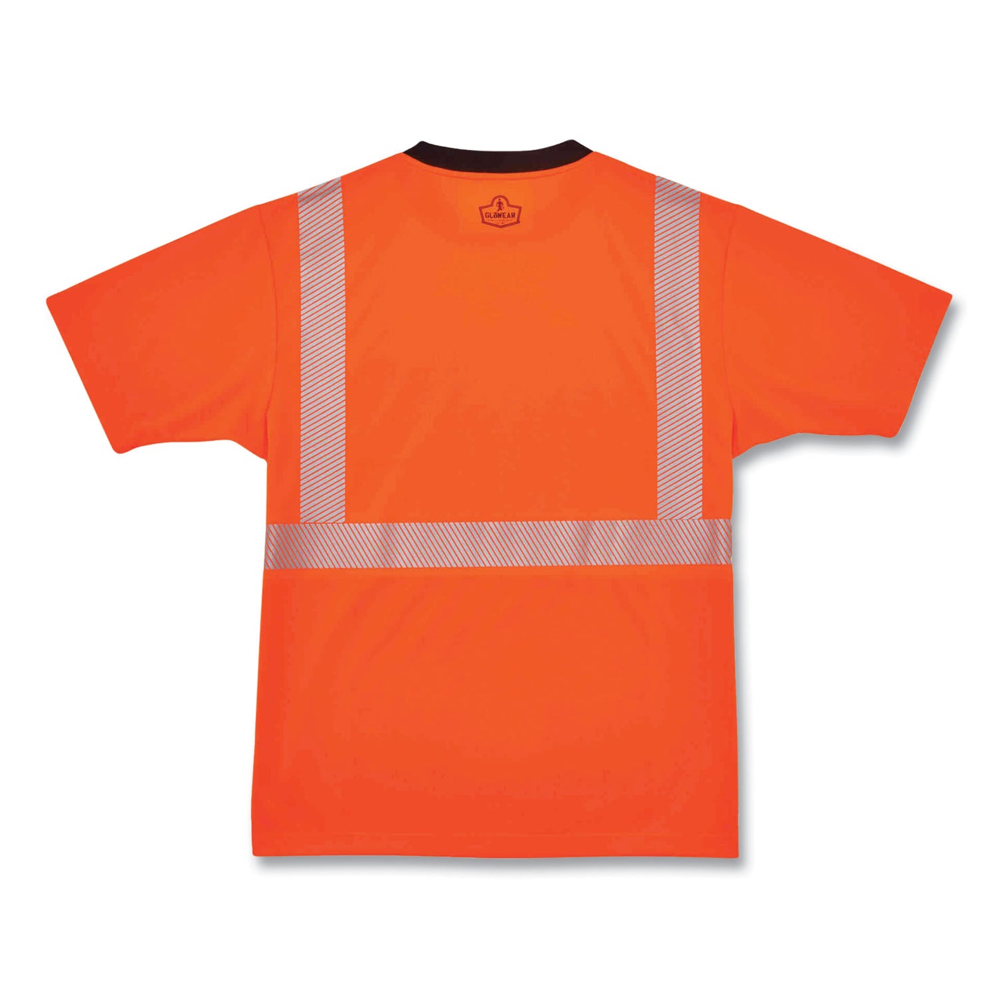 ergodyne GloWear 8280BK Class 2 Performance T-Shirt with Black Bottom, Polyester, 5X-Large, Orange (22589)