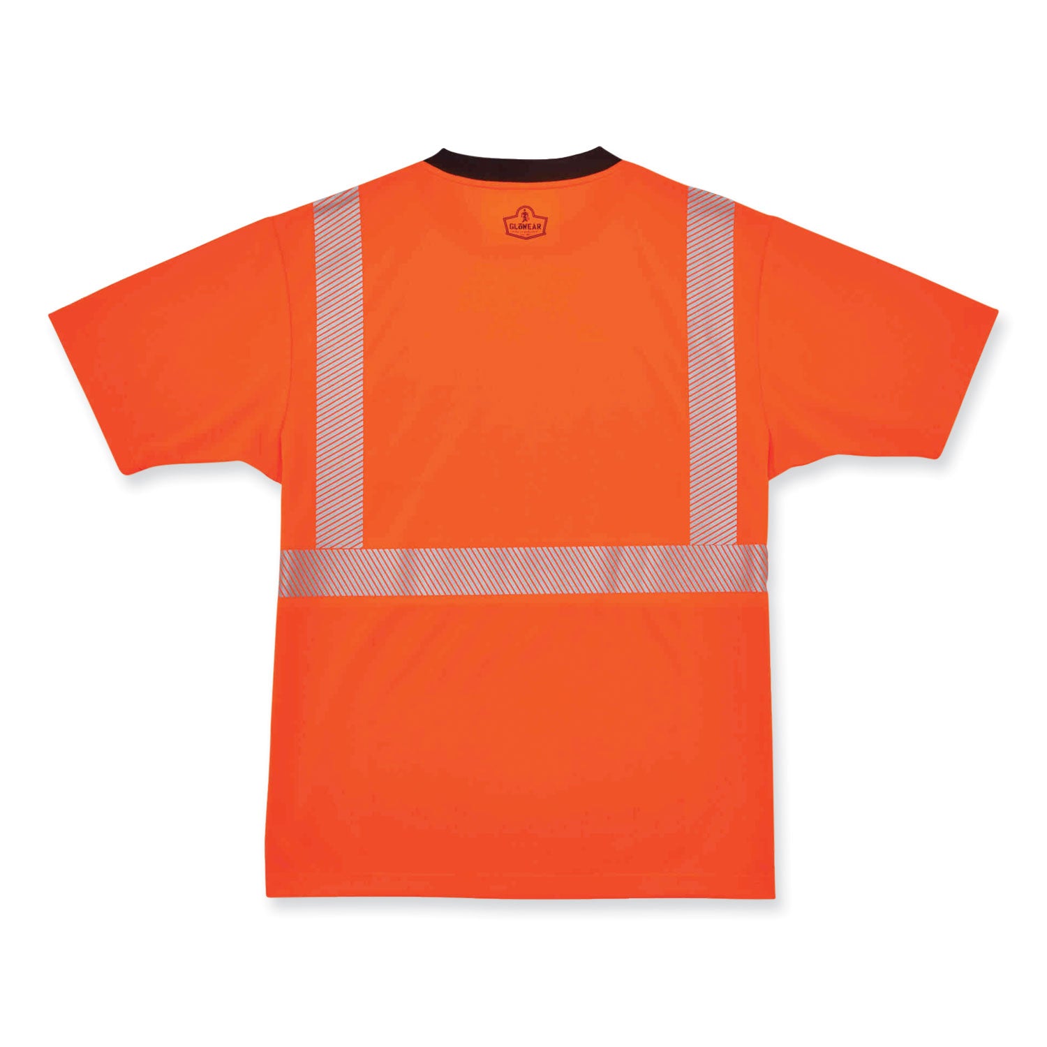 ergodyne GloWear 8280BK Class 2 Performance T-Shirt with Black Bottom, Polyester, Medium, Orange (22583)