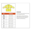 ergodyne GloWear 8386 Class 3 Hi-Vis Outer Shell Jacket, Polyester, 5X-Large, Lime (25379)