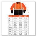 ergodyne GloWear 8281BK Class 2 Long Sleeve Shirt with Black Bottom, Polyester, X-Large, Orange (22685)