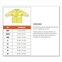 ergodyne GloWear 8386 Class 3 Hi-Vis Outer Shell Jacket, Polyester, 4X-Large, Lime (25378)