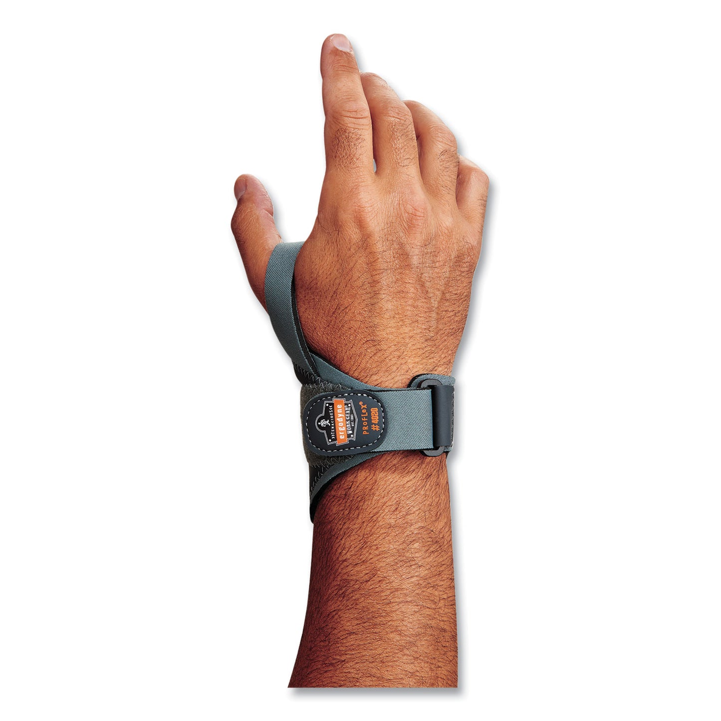ergodyne ProFlex 4020 Lightweight Wrist Support, 2X-Large, Fits Right Hand, Gray (70298)