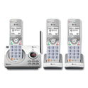 AT&T Connect to Cell DL72310 Cordless Telephone, Base and 2 Additional Handsets, White/Silver