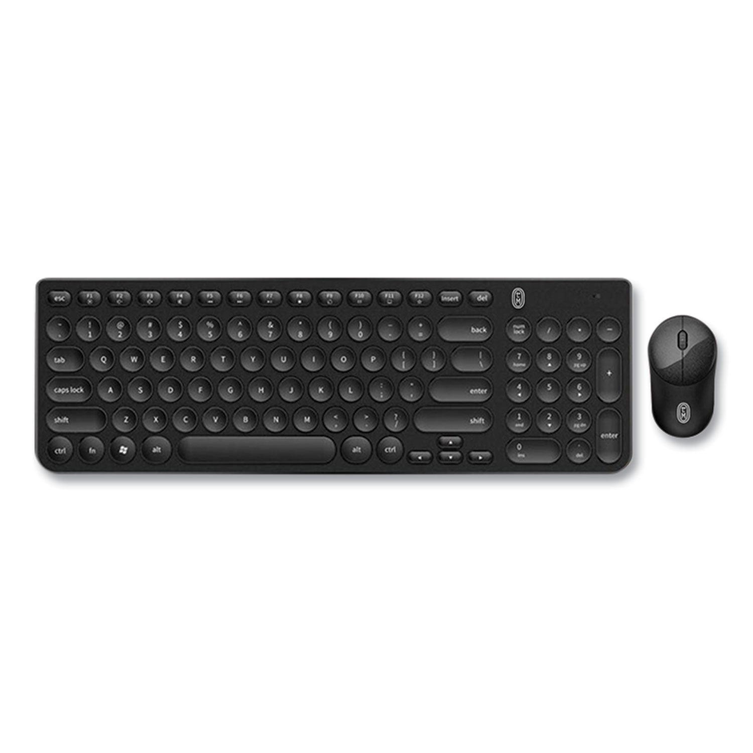 OTM Essentials Pro Wireless Keyboard & Optical Mouse Combo, 2.4 GHz Frequency, Black (ROBB3WBK)