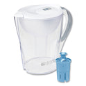 Brita Pacifica Pitcher with Longlast+ Filter, 0.63 gal, White/Clear (36515)