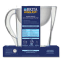 Brita Pacifica Pitcher with Longlast+ Filter, 0.63 gal, White/Clear (36515)