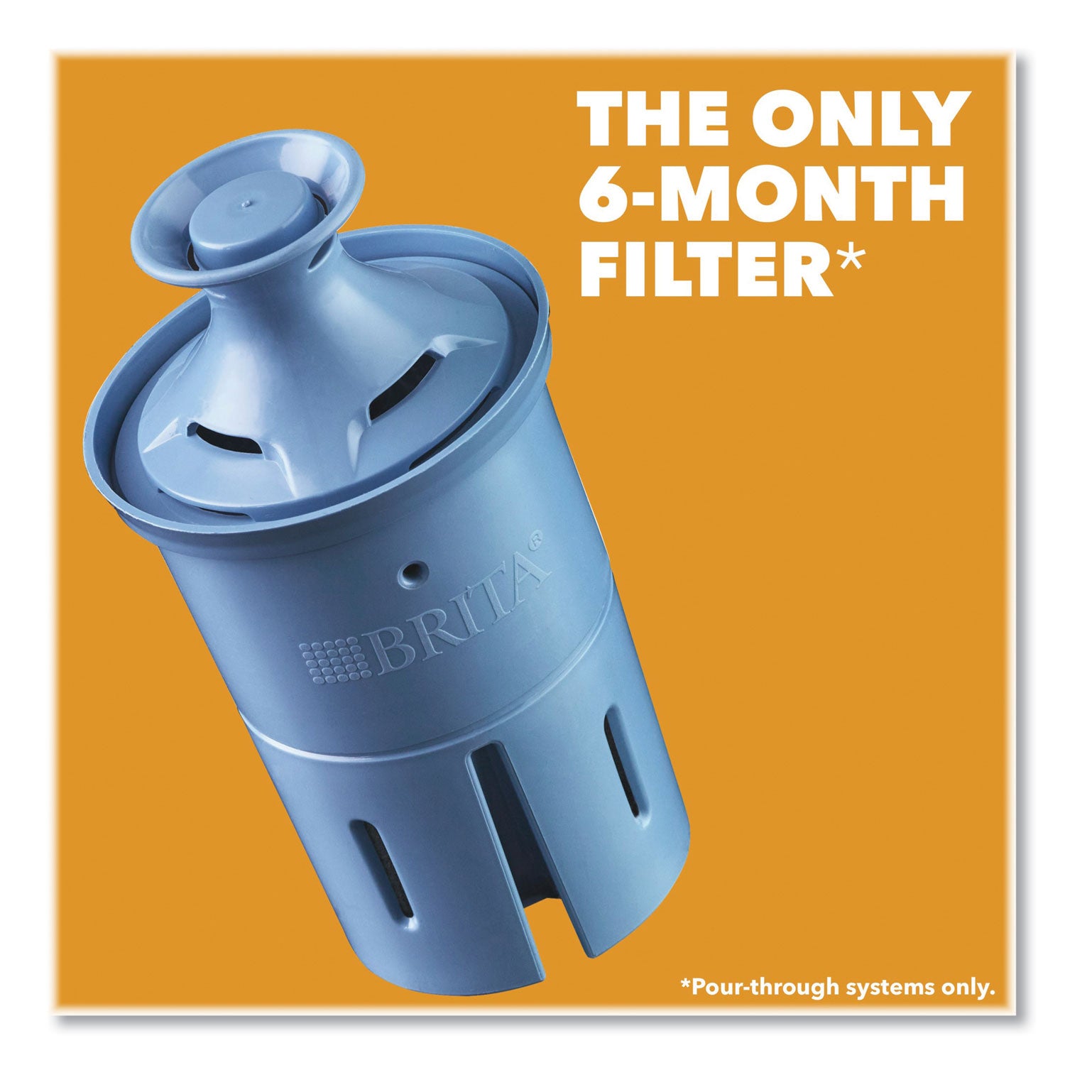 Brita Pacifica Pitcher with Longlast+ Filter, 0.63 gal, White/Clear (36515)