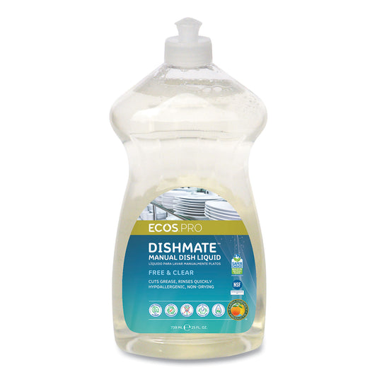 ECOS PRO Dishmate Manual Dish Liquid, 25 oz Bottle (PL97216EA)