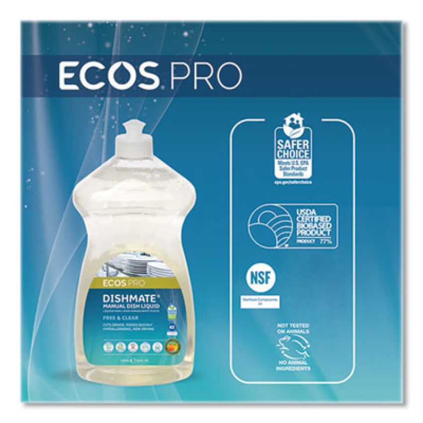 ECOS PRO Dishmate Manual Dish Liquid, 25 oz Bottle (PL97216EA)