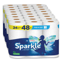 Sparkle Pick-A-Size Perforated Kitchen Double Roll Towels with Thirst Pockets, 2-Ply, 11 x 6, White, 110 Sheets/Roll, 24 Rolls/Pack (2226450)