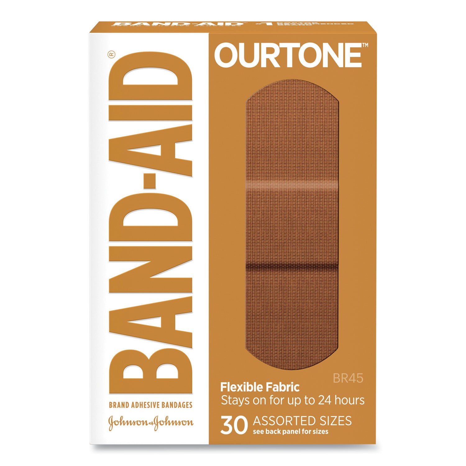 BAND-AID OurTone Adhesive Bandages, BR45, 2.25 x 0.63