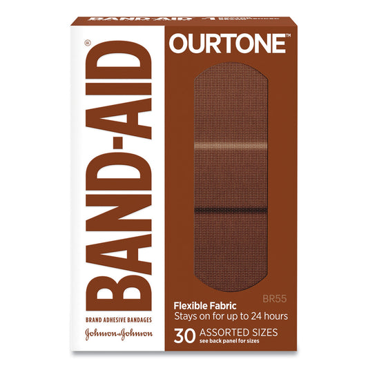 BAND-AID OurTone Adhesive Bandages, BR55, 2.25 x 0.63