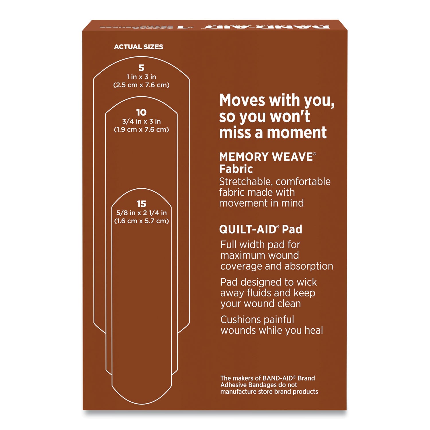 BAND-AID OurTone Adhesive Bandages, BR55, 2.25 x 0.63