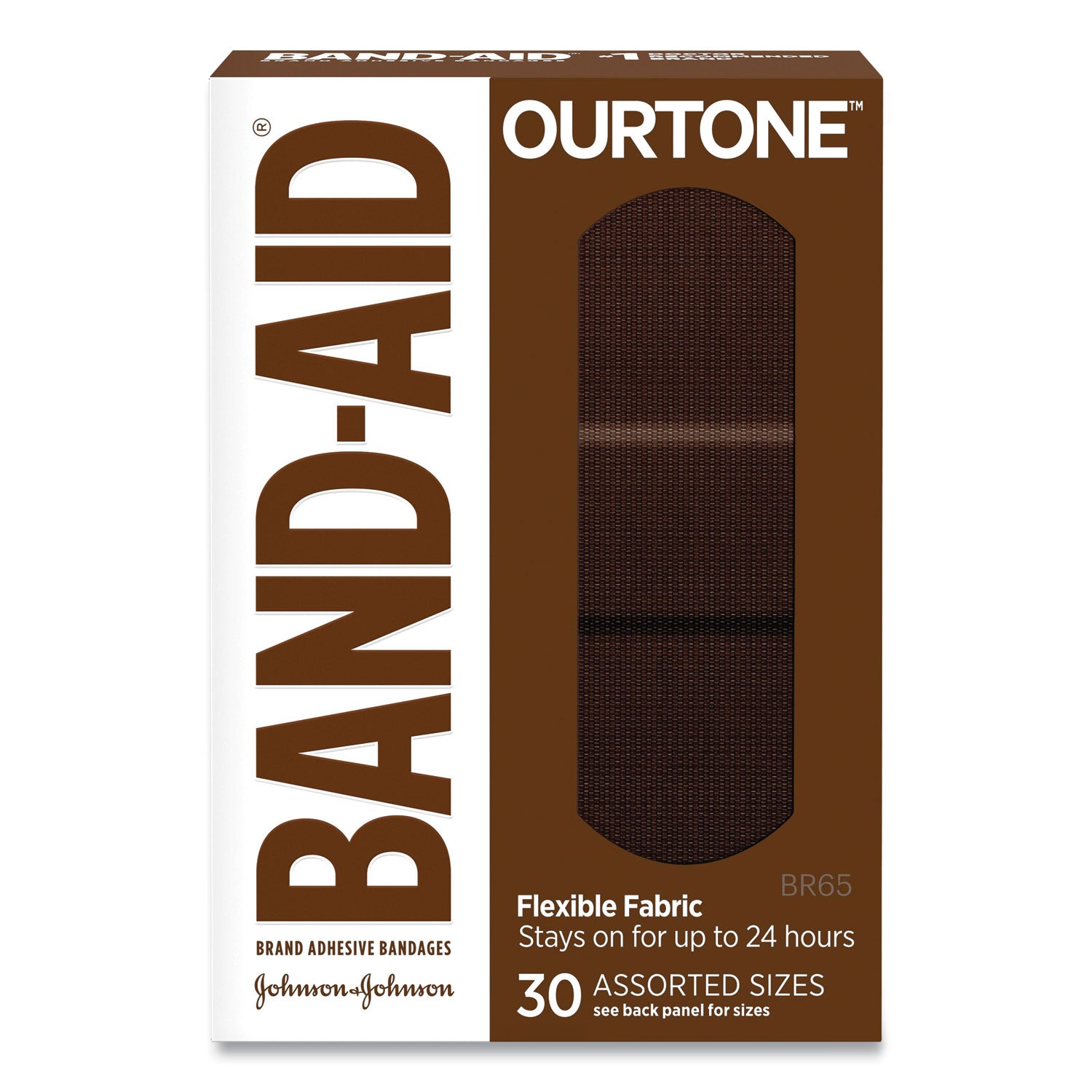 BAND-AID OurTone Adhesive Bandages, BR65, 2.25 x 0.63