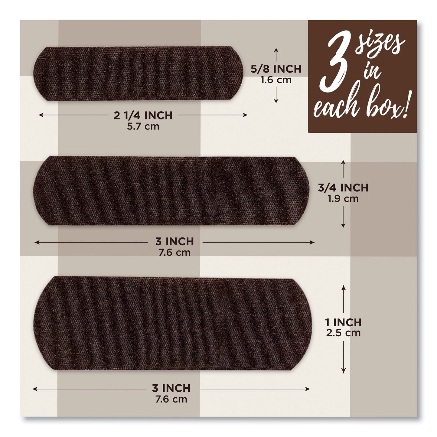 BAND-AID OurTone Adhesive Bandages, BR65, 2.25 x 0.63