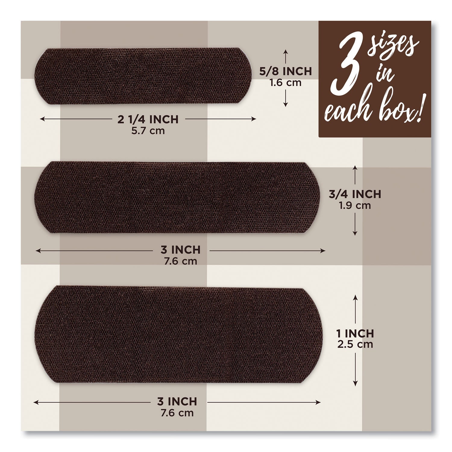 BAND-AID OurTone Adhesive Bandages, BR65, 2.25 x 0.63