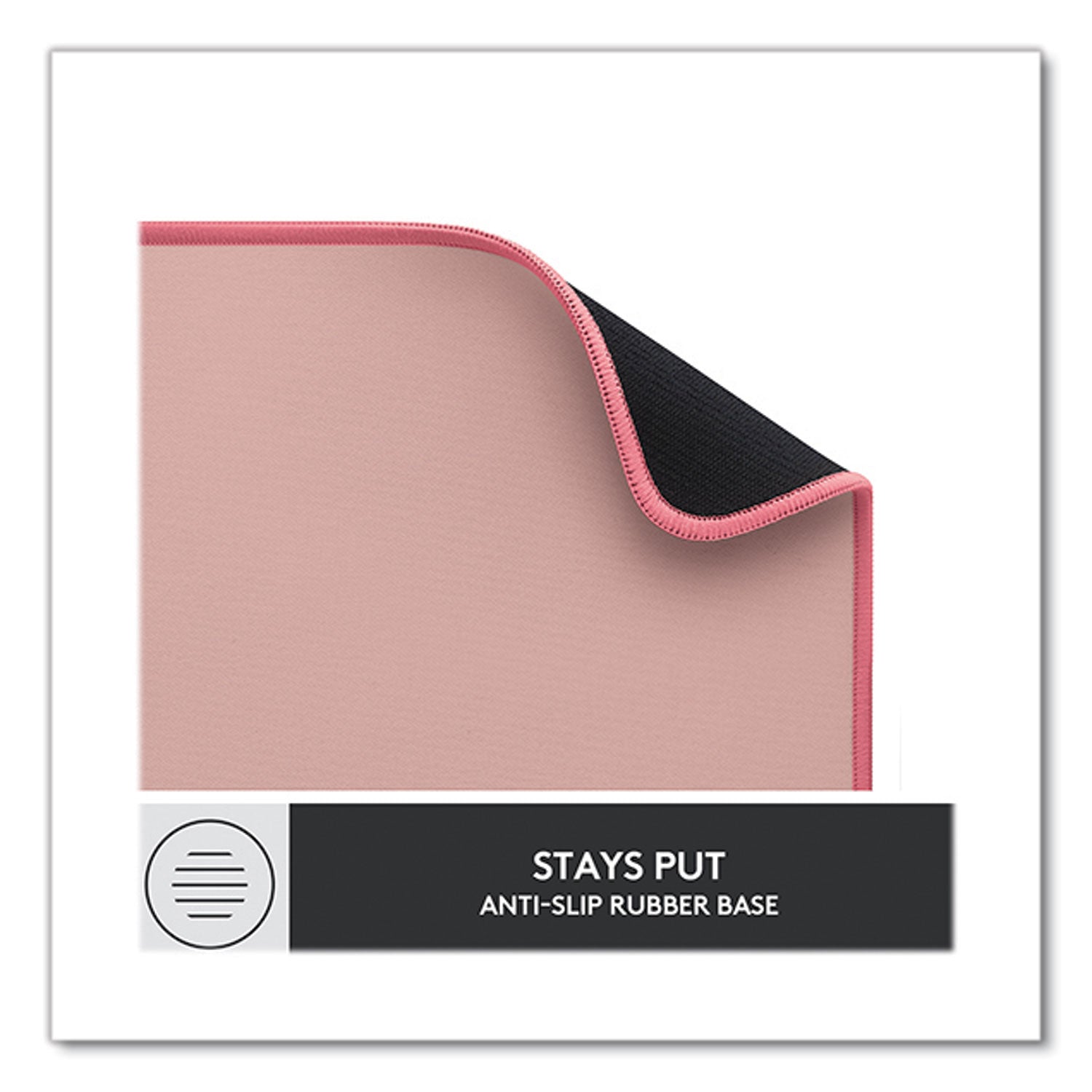 Logitech Studio Series Polyester Desk Mat, 27.5 x 11.8, Dark Rose (956000048)