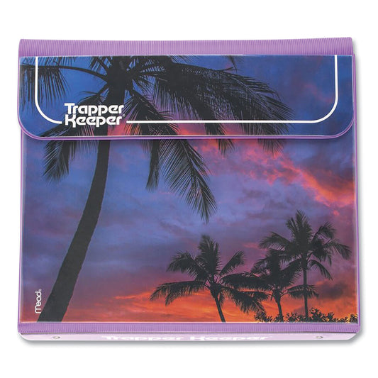 Mead Trapper Keeper 3-Ring Pocket Binder, 1" Capacity, 11.25 x 12.19, Palm Trees (260038FDE1EC)