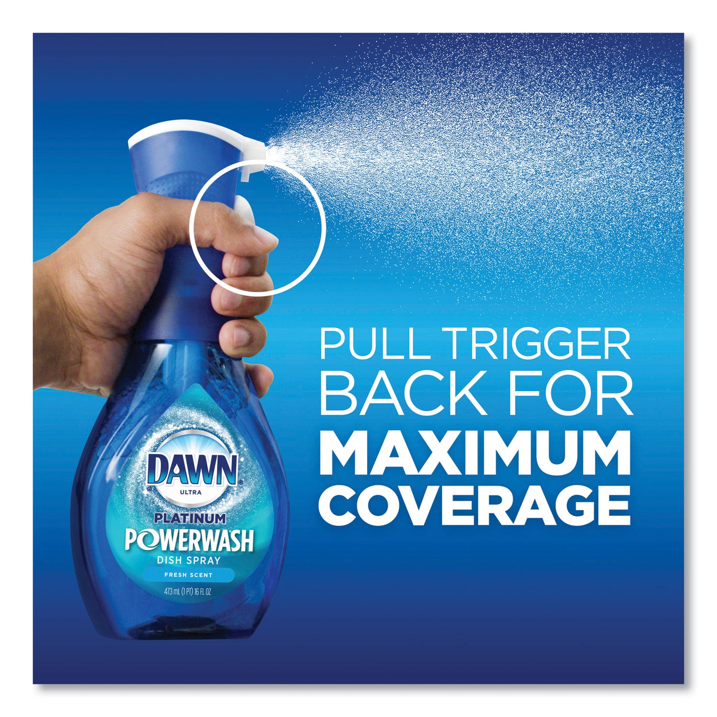 Dawn Platinum Powerwash Dish Spray Refill, Fresh Scent, 16 oz Refill Bottle (52366)