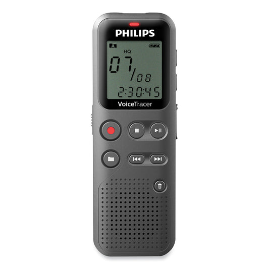 Philips Voice Tracer DVT1120 Digital Voice Recorder, 8 GB, Black