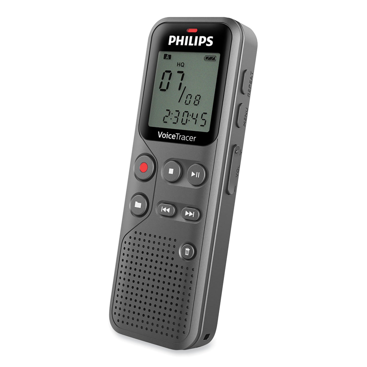 Philips Voice Tracer DVT1120 Digital Voice Recorder, 8 GB, Black