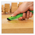 Westcott Safety Ceramic Blade Box Cutter, 0.5" Blade, 5.5" Plastic Handle, Green (16475)