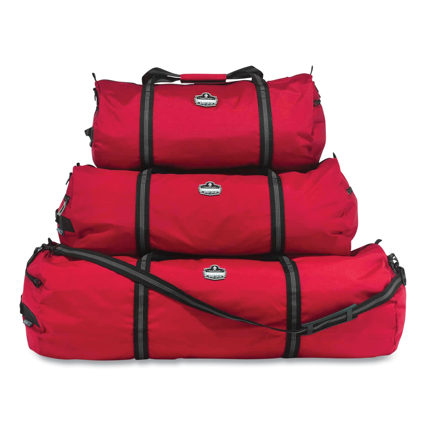 ergodyne Arsenal 5020 Gear Duffel Bag, Nylon, Medium, 13 x 28.5 x 13, Red (13021)