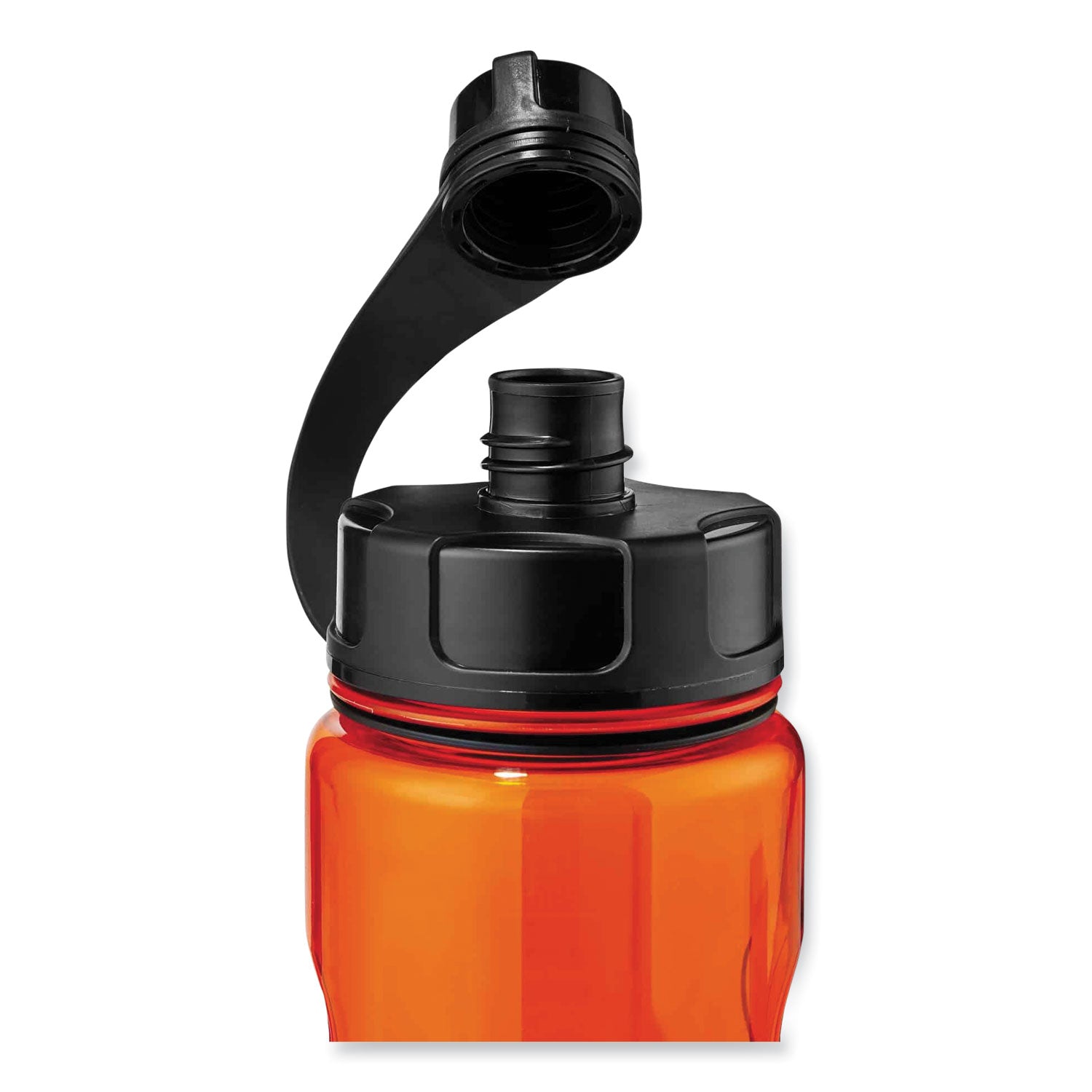 ergodyne Chill-Its 5151 Plastic Wide Mouth Water Bottle, 34 oz, Orange (13151)