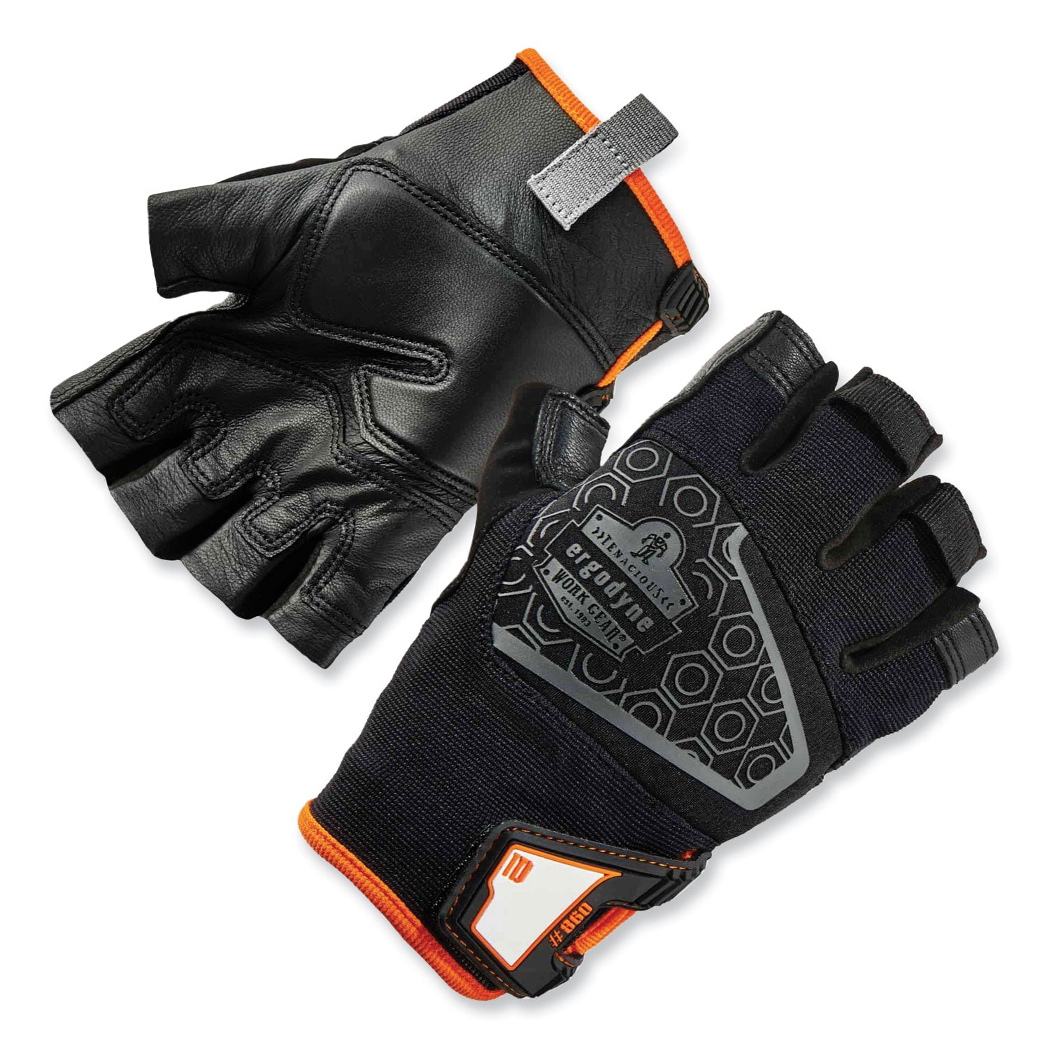 ergodyne ProFlex 860 Heavy Lifting Utility Gloves, Black, 2X-Large, Pair (17286)