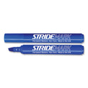 StrideMark Tank Permanent Marker, Broad Chisel Tip, Blue, 12/Pack (22002)