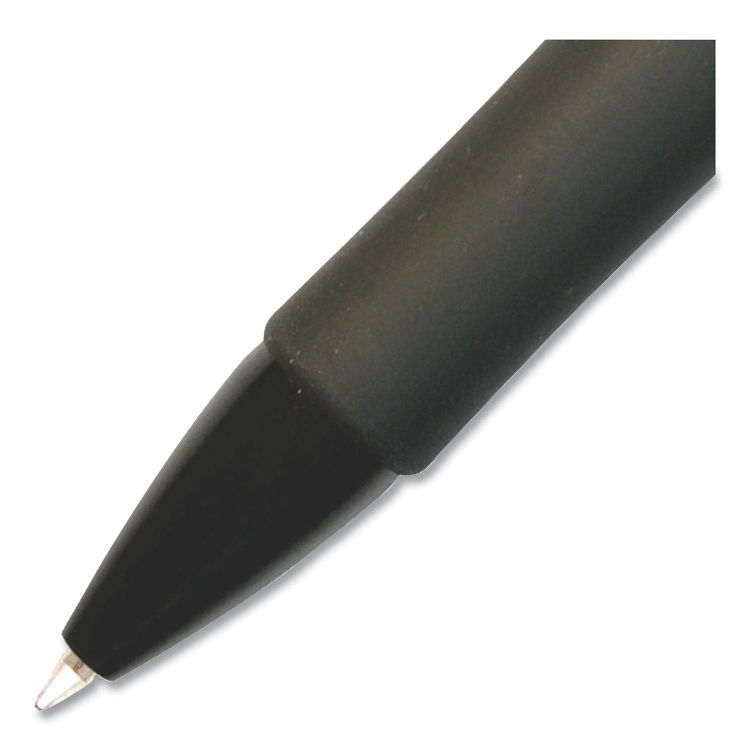 StrideRio Gel Pen, Retractable, Medium 0.7 mm, Black Ink, Translucent Black Barrel, 12/Box (52001)