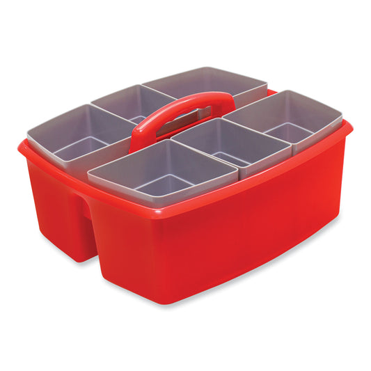 Storex Large Caddy with Sorting Cups, Red, 2/Carton (00981U02C)