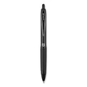 uni-ball 207 Plus+ Gel Pen, Retractable, Medium 0.7 mm, Black Ink, Black Barrel, 4/Pack (70460)