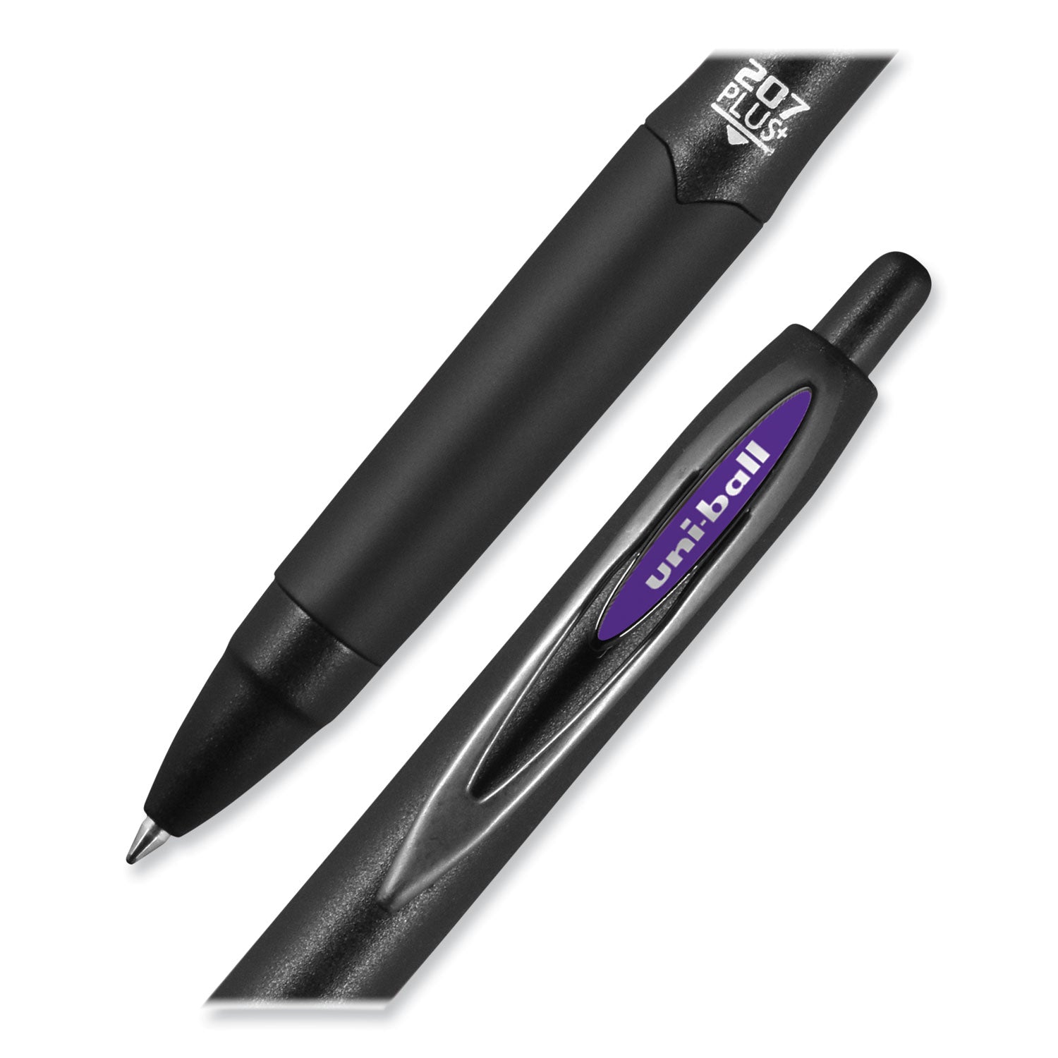 uni-ball 207 Plus+ Gel Pen, Retractable, Medium 0.7 mm, Assorted Inspirational Ink Colors, Black Barrel, 6/Pack (70491)