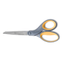 Westcott Titanium Bonded Scissors, 7" Long, 3" Cut Length, Straight Gray/Yellow Handle (13526)