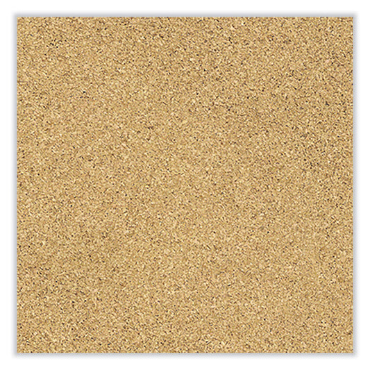 Ghent Aluminum-Frame Natural Corkboard, 24 x 18, Tan Surface, Satin Aluminum Frame (13181)