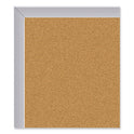 Ghent Aluminum-Frame Natural Corkboard, 24 x 18, Tan Surface, Satin Aluminum Frame (13181)