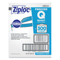 Ziploc Zipper Freezer Bags, 32 oz, 7" x 7.75", Clear, 300/Carton (696187)