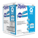 Ziploc Zipper Freezer Bags, 32 oz, 7" x 7.75", Clear, 300/Carton (696187)