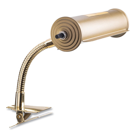 Oklahoma Sound Brass Reading Light, Gooseneck, 10" High, Gold (BRL)